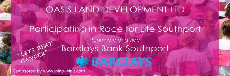 Oasis Land Development training for Race for Life