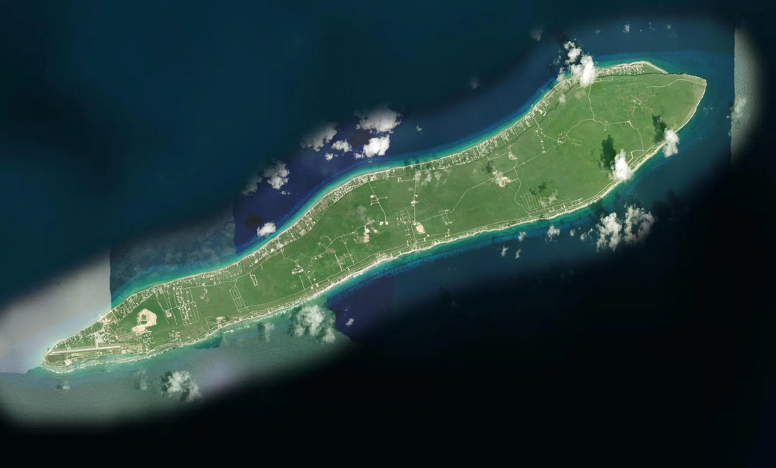 Satellite view of Cayman Brac, with this listing’s location marked